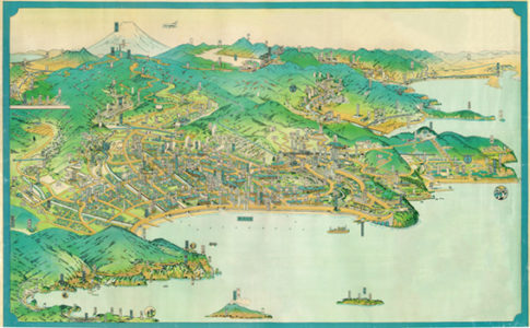 鳥諏図「1934年の熱海の地図」